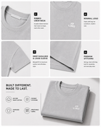 LIROSTYLE Oversized Gym Tee – Heavyweight 240 GSM Cotton