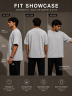 LIROSTYLE Oversized Gym Tee – Heavyweight 240 GSM Cotton