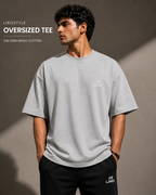 LIROSTYLE Oversized Gym Tee – Heavyweight 240 GSM Cotton