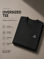 LIROSTYLE Oversized Gym Tee – Heavyweight 240 GSM Cotton