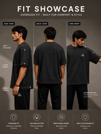 LIROSTYLE Oversized Gym Tee – Heavyweight 240 GSM Cotton