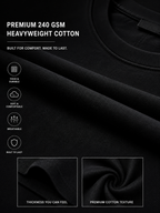 LIROSTYLE Oversized Gym Tee – Heavyweight 240 GSM Cotton